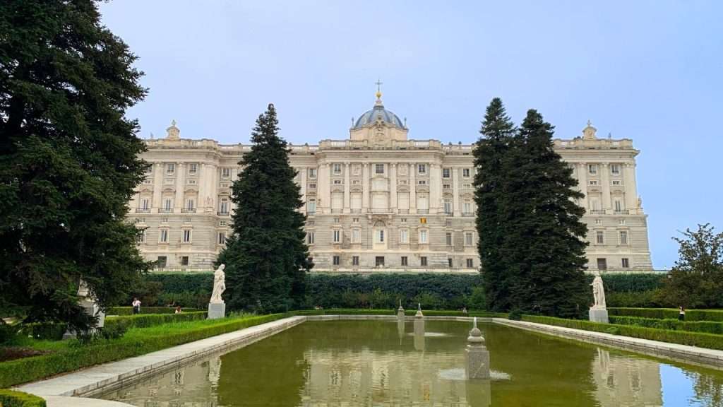 Sabatini Gardens Royal palace Madrid